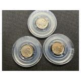 1916, 1917 and 1918 Buffalo Nickels