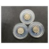 1924 D, 1927 S and 1929 Buffalo Nickels