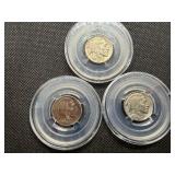 1930, 1931 S, 1934 Buffalo Nickels