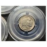 1935 D, 1936 D and 1938 D Buffalo Nickels
