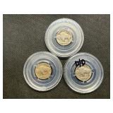 1935 D, 1936 D and 1938 D Buffalo Nickels