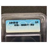 1946 S 1C ICG MS67+ RD