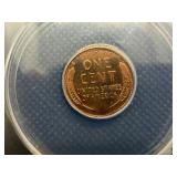 1950 1C ANACS PF64 Red