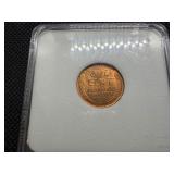 1953 1C NNC MS67 Red