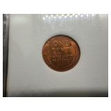 1954 1C NNC MS66+ Red