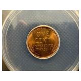 1955 D 1C ANACS MS66 Red