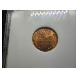 1957 D 1C NNC MS67 Red