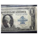 1923 $1 Silver Certificate Bank Note Horse Blanket