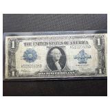 1923 $1 Silver Certificate Bank Note Horse Blanket