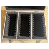 Aluminum Coin Slab Storage Box. Holds 30 Graded Coins in Certified Coin Holders