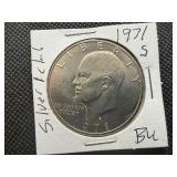 1971 S Ike Dollar Marked BU When Purchased