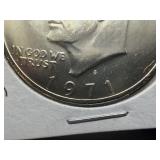 1971 S Ike Dollar Marked BU When Purchased