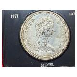 1971 British Columbia Centennial Silver Dollar in Case