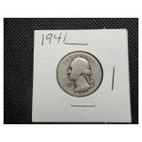 1941 Silver Washington Quarter