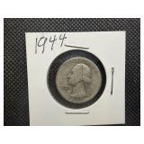 1944 Silver Washington Quarter