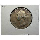 1952 D Silver Washington Quarter