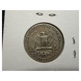 1952 D Silver Washington Quarter