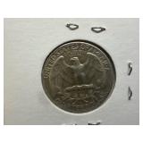 1957 D Silver Washington Quarter