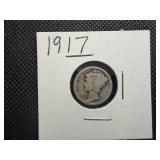 1917 Silver Mercury Dime