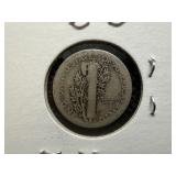 1917 Silver Mercury Dime