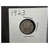 1923 Silver Mercury Dime