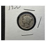 1935 Silver Mercury Dime