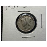 1937 S Silver Mercury Dime