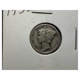 1938 Silver Mercury Dime