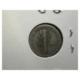 1940 D Silver Mercury Dime