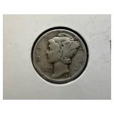 1941 Silver Mercury Dime