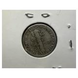 1941 D Silver Mercury Dime