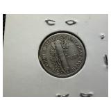 1941 D Silver Mercury Dime