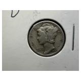1942 D Silver Mercury Dime