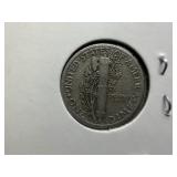 1942 D Silver Mercury Dime