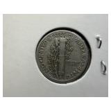 1942 D Silver Mercury Dime