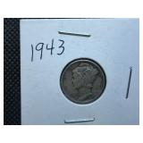 1943 Silver Mercury Dime