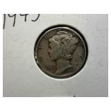 1943 Silver Mercury Dime