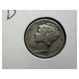 1944 D Silver Mercury Dime