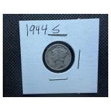 1944 S Silver Mercury Dime