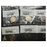 Seven State Quarters Uncircluated-60 and 2003 P&D Kennedy Half Dollar Uncirculated-60 in Littleton Packaging