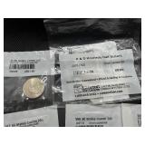 Seven State Quarters Uncircluated-60 and 2003 P&D Kennedy Half Dollar Uncirculated-60 in Littleton Packaging