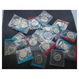 Lot of Miscellaneous Coinage Cut from Mint Sets Various Dates and Mints