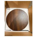 VASAGLE Mariel Collection Round Side Table, Minor Scratches , Small Sofa Table, Bedside Table, Solid Wood Leg, Mid-Century Modern Style, for Living Room, Bedroom, Chestnut Walnut LET293KX01 - Assembly