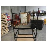 Adjustable Black Metal Frame Built to Fit Onto Pallets - Perfect for Projects