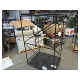 Welded Black Metal Frame Built to Fit Onto Pallets with Flat Roof - Perfect for Projects