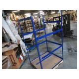 Adjustable Blue Metal Frame Built to Fit Onto Pallets - Perfect for Projects