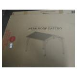 NEW Backyard Discovery 14' x 12' Cedar Wood Peak Roof Gazebo with PowerPort