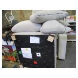 Thomasville Lowell 5-piece Modular Cloth Sectional - Light Beige/Gray - Dirty, Bad Zipper on Pillow