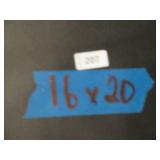 NEW Vinyl Tarp - 16.33' x 20'  Black / White Vinyl tarp - 9 oz. Lightweight Duty