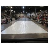 NEW Vinyl Tarp - 16.33' x 30'  Black / White Vinyl tarp - 9 oz. Lightweight Duty